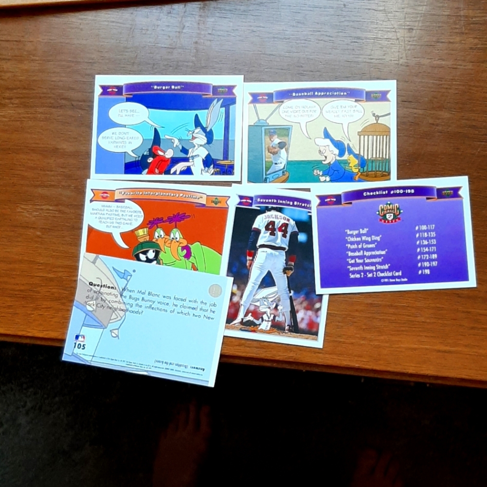 1991 Upper deck Looney Tunes Trading Cards.